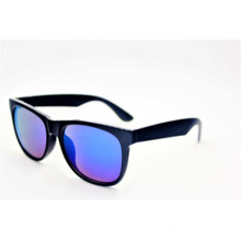 Clásico vintage brillante moda negro gafas de sol-16310